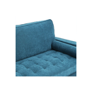 Fabric Sofa Armchair 3 Seater Couch Blue 191Cm Wide