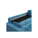 Fabric Sofa Armchair 3 Seater Couch Blue 191Cm Wide