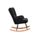 Fleece Rocking Chair Grey