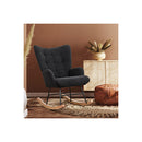 Fleece Rocking Chair Grey
