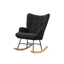 Fleece Rocking Chair Grey