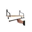 2X Floating Shelf Brackets Wall Natural Wood