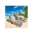 Foldable Beach Lounge Chairs With Face Hole