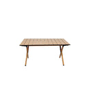 Folding Camping Table Portable Oak