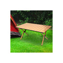 Folding Camping Table Portable Oak