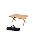 Folding Camping Table Portable Oak