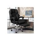 Gaming Chair Office Computer Black Footrest