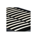 Gas Lift Bed Frame Fabric Base Dark Grey