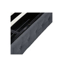 Gas Lift Bed Frame Fabric Base Dark Grey