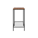 Industrial Side Table 2 Tier Shelf End Table