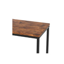 Industrial Side Table 2 Tier Shelf End Table