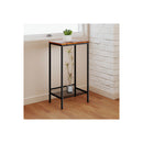 Industrial Side Table 2 Tier Shelf End Table