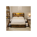 Bed Frame Industrial Storage Led Charging