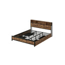 Bed Frame Industrial Storage Led Charging