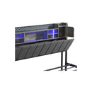 Bed Frame With Storage Headboard Rgb Led