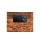 Led Bedside Table With 2 Drawers Power Outlets