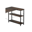 L Shaped Industrial Style Computer Corner Desk 100Cm