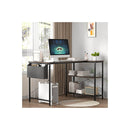 L Shaped Industrial Style Computer Corner Desk 100Cm