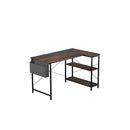 L Shaped Industrial Style Computer Corner Desk 100Cm