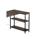 L Shaped Industrial Style Computer Corner Home Desk 120Cm