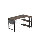 L Shaped Industrial Style Computer Corner Home Desk 120Cm
