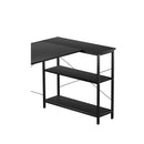 L Shaped Industrial Style Computer Corner Home Desk 120Cm
