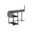 L Shaped Gaming Desk With Led Lights Black