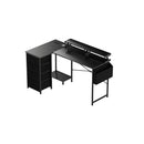 L Shaped Gaming Desk With Storage Drawers 140Cm