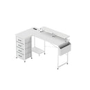 L Shaped Gaming Desk With Storage Drawers 140Cm