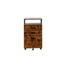 Mobile File Cabinet 3 Drawers Home Office Desk