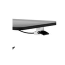 Mobile Standing Desk Adjustable Height Table Black