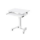 Mobile Standing Desk Adjustable Height Table With Keyboard Tray