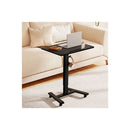 Mobile Standing Desk Adjustable Height Table Black