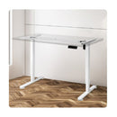 Motorised Standing Desk Frame White Single Motor