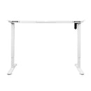 Motorised Standing Desk Frame White Single Motor