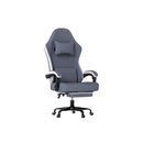 Office Chair High Back Pu Leather Gaming Chair Grey