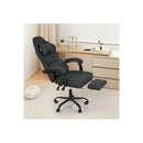 Office Chair High Back Suede Fabric Gaming Chair Deep Grey