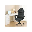 Office Chair High Back Suede Fabric Gaming Chair Deep Grey