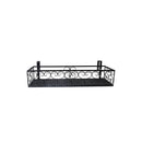 Plant Stand Outdoor Indoor Home Black Rectangle