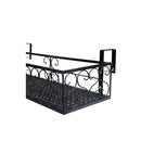 Plant Stand Outdoor Indoor Home Black Rectangle