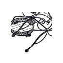 Plant Stand Outdoor Indoor Metal Black