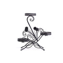 Plant Stand Outdoor Indoor Metal Black