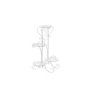 Plant Stand Outdoor Indoor Metal White