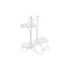 Plant Stand Outdoor Indoor Metal White