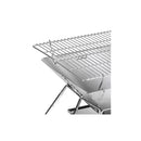 Portable Folding Bbq Charcoal Grill Silver