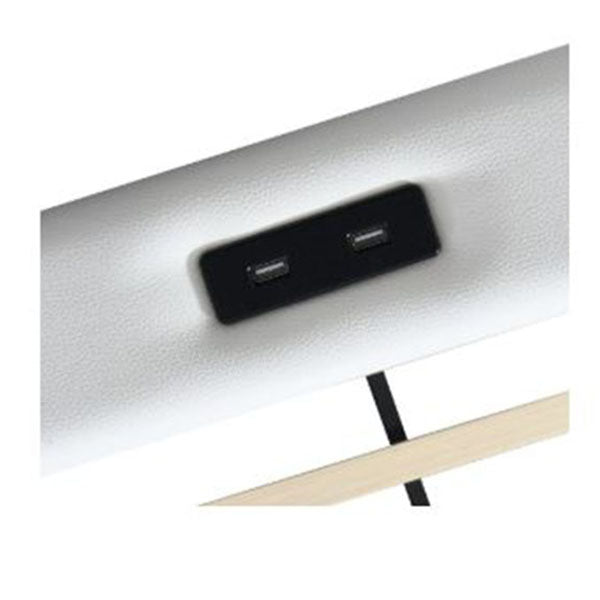 Bed Frame With Adjustable Headboard White