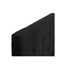 Queen Bed Frame Fabric Tufted Dark Grey