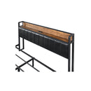 Queen Bed Frame Pu 4 Drawer Usb Charge