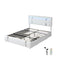 Bed Frame With Adjustable Headboard White