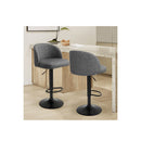 Rolling Bar Stool L Type Hexagon Pu Leather